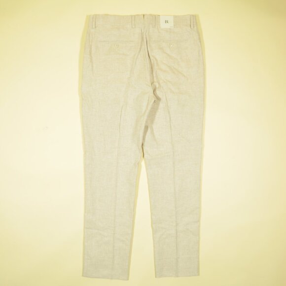 Banana Republic Premium Cotton Linen Suit Pants Mens 30 Beige Arroyo New - Picture 3 of 6